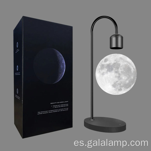 Lámpara lunar con levitación magnética y carga inalámbrica